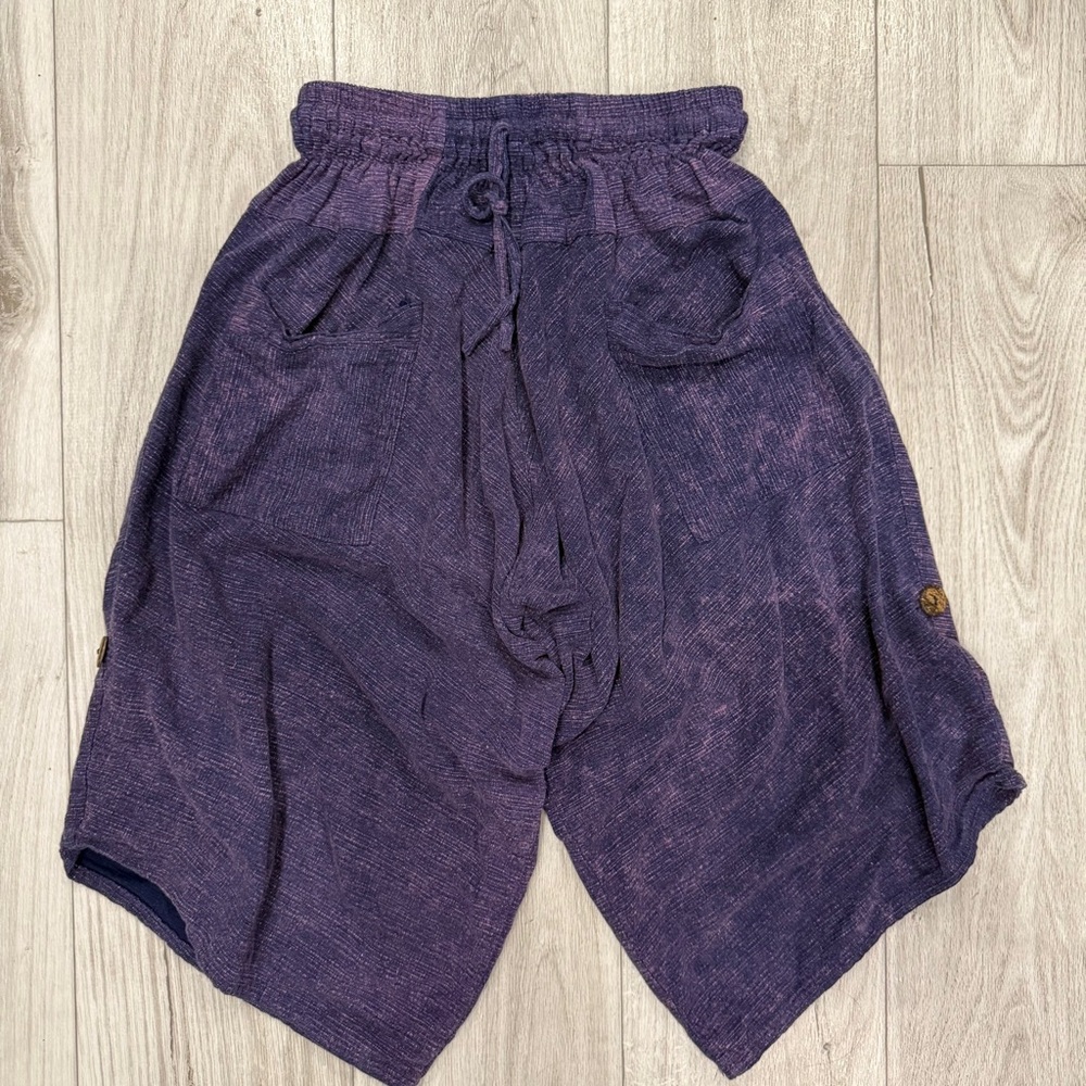 Purple Casual Thick cotton Original brand Harem Pants